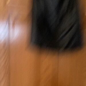 Josephine Chaus BLACK Faux leather Knit Top